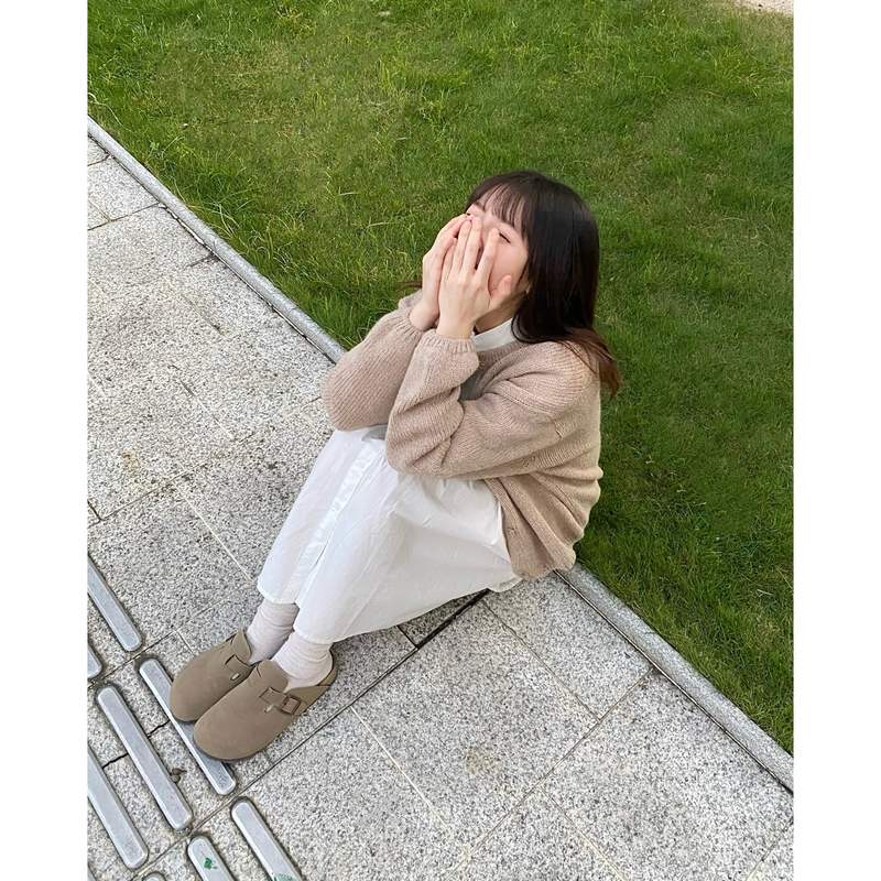 (韓)杏-軟糯泡泡袖外套